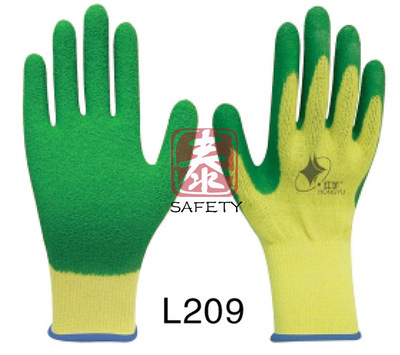 【廠家專業(yè)生產(chǎn)勞保手套 十針粗滌棉紗線乳膠皺紋手套 耐割耐磨手套】價格,廠家,圖片,防護(hù)手套,青島祥泰安全防護(hù)用品-